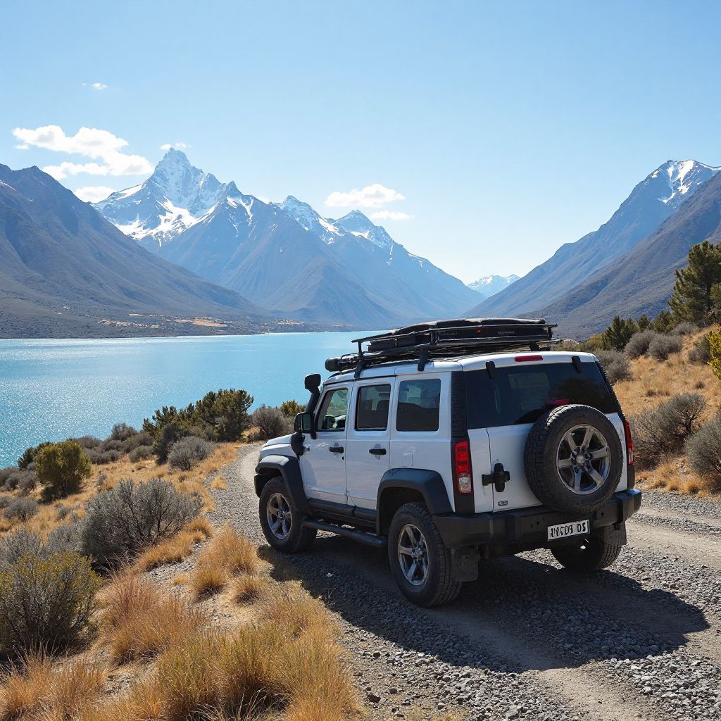 AutosBA en paisaje argentino